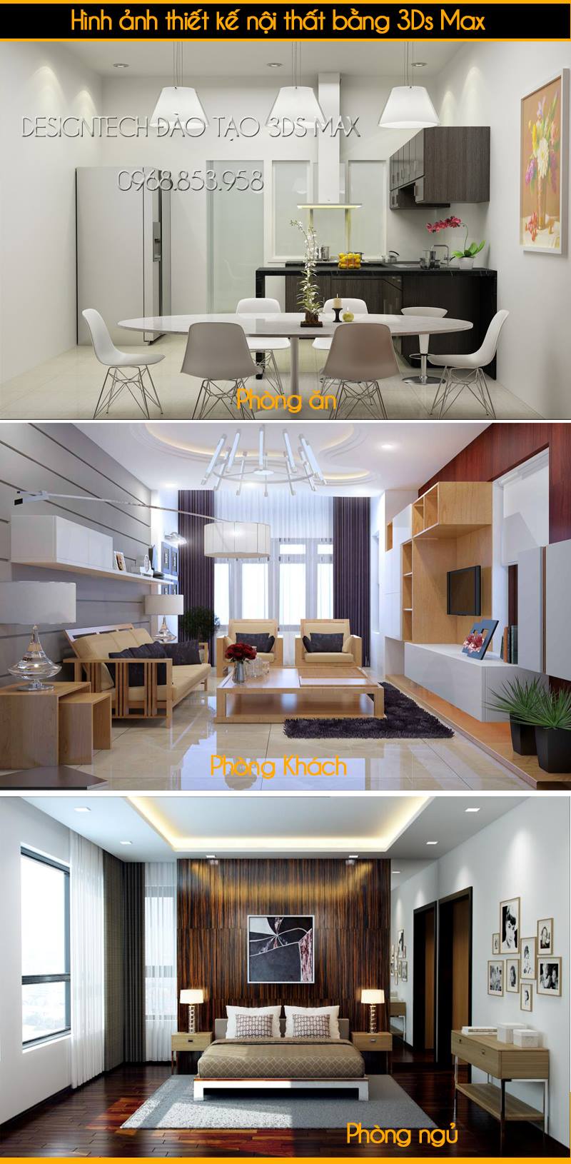 Nhận thiết kế nội thất chung cư tại Bắc Giang