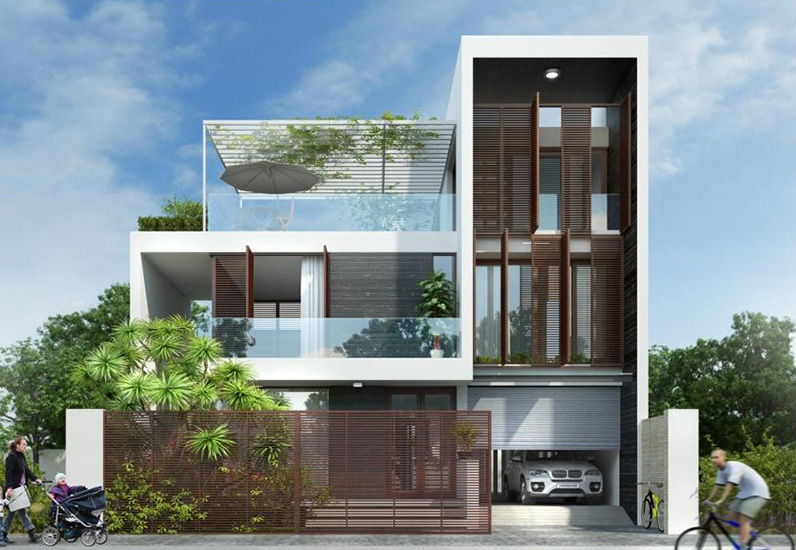 Nhận thiết kế kiến trúc nội thất nhà phố tại Tuyên Quang